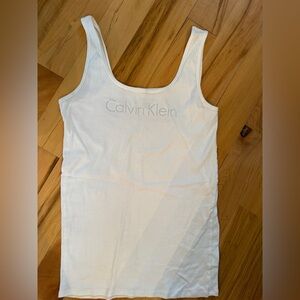 Calvin Klein Cream Tank Top Large